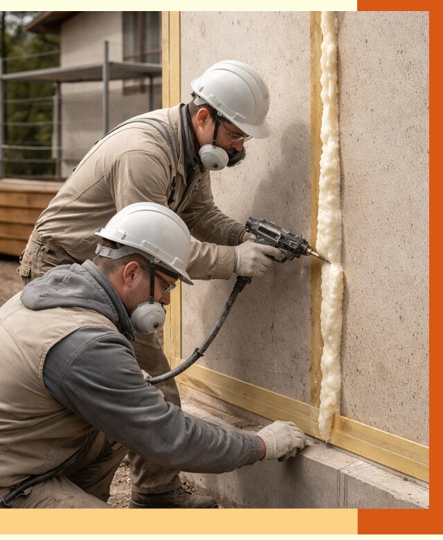 Утепление сип панелей ППУ в Верхнем Уфалее от 4912 руб. под ключ | ТепломастерВрф