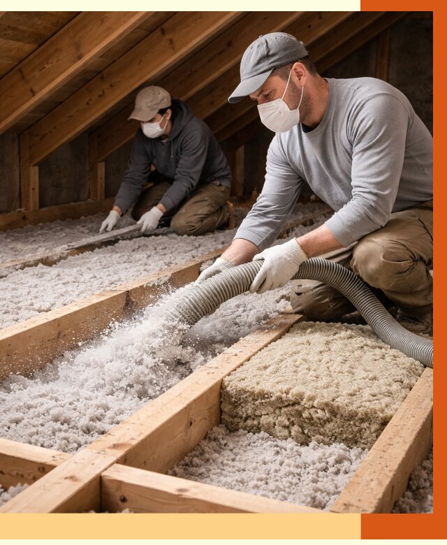 Заполнение полостей чердачного перекрытия в Верхнем Уфалее от 4605 руб. | ТепломастерВрф