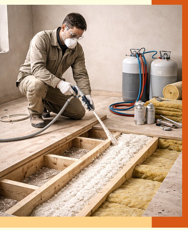 Заполнение полостей межэтажного перекрытия в Верхнем Уфалее от 4298 руб. | ТепломастерВрф