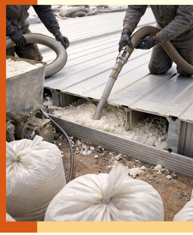 Заполнение пустот кровельных панелей пенными и мокрыми герметиками в Верхнем Уфалее