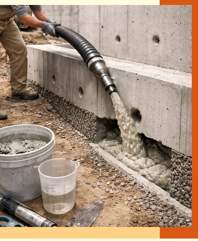 Заполнение полостей фундамента в Верхнем Уфалее от 6959 руб. под ключ | ТепломастерВрф