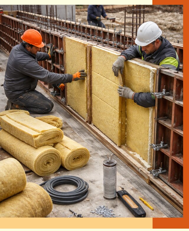 Теплоизоляция опалубки в Верхнем Уфалее от 7368 руб. за м2 — услуги и монтаж | ТепломастерВрф
