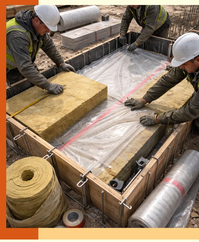 Теплоизоляция опалубки для строительства в Верхнем Уфалее