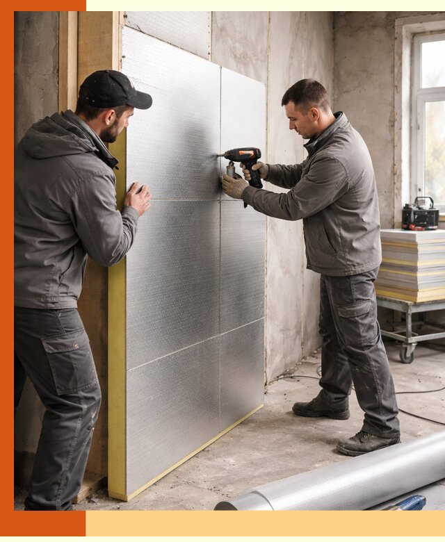 Утепление PIR панелями домов и зданий в Верхнем Уфалее