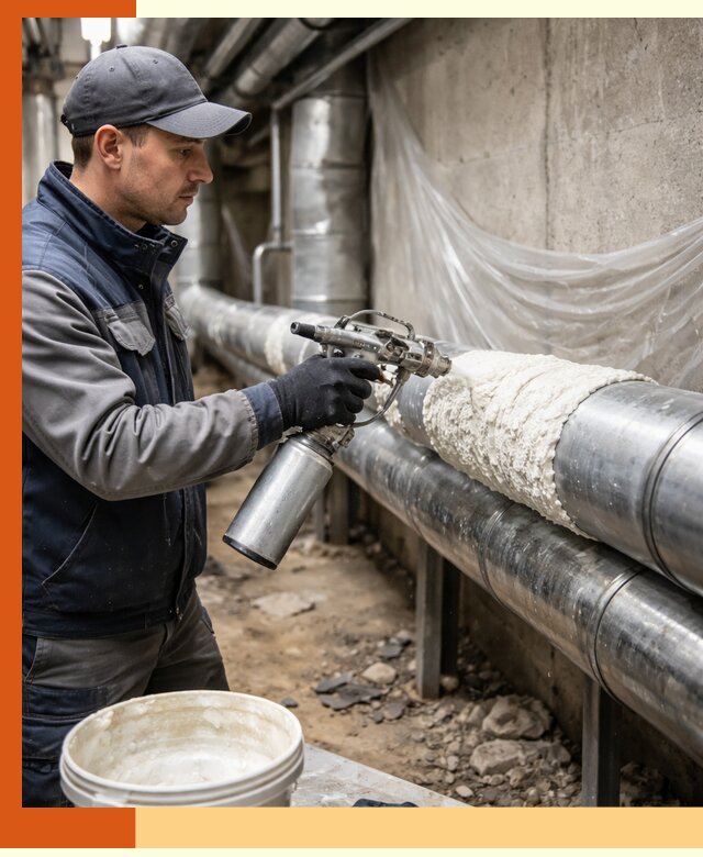 Утепление труб жидкой теплоизоляцией в Верхнем Уфалее