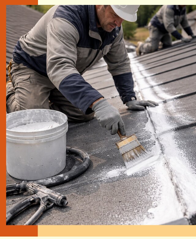 Утепление кровли жидкой теплоизоляцией в Верхнем Уфалее