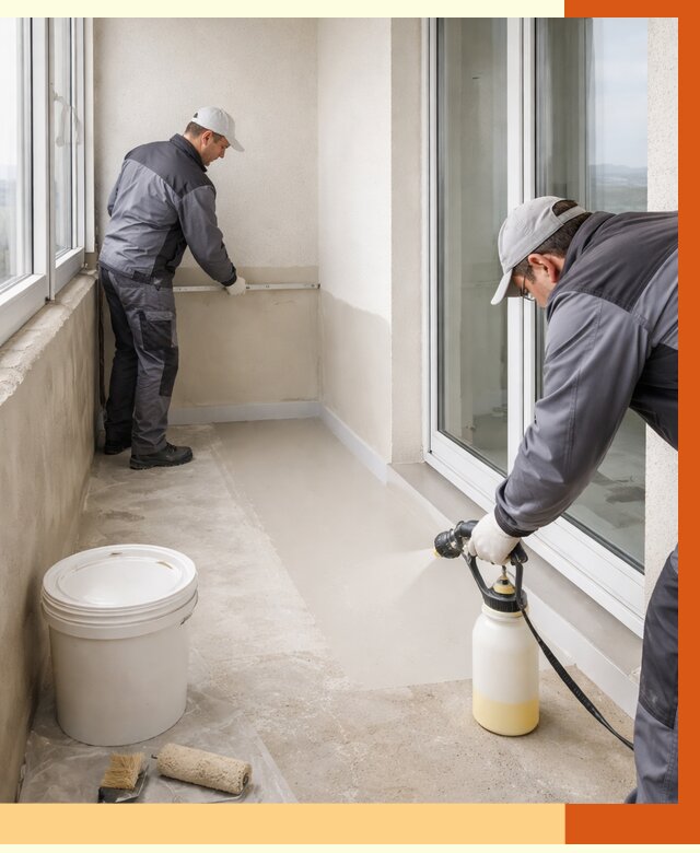 Утепление балкона жидкой теплоизоляцией в Верхнем Уфалее от 5885 руб./м2 | ТепломастерВрф