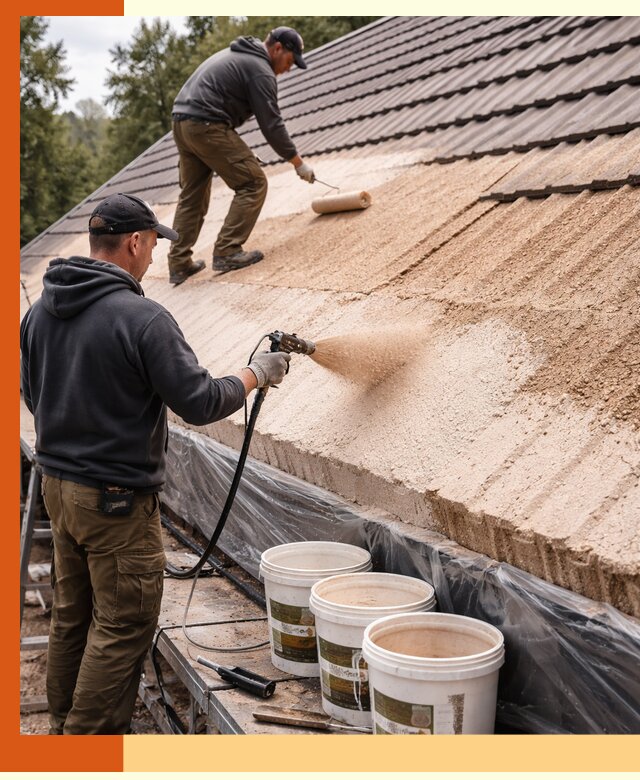 Утепление кровли жидкой пробкой в Верхнем Уфалее для домов и зданий