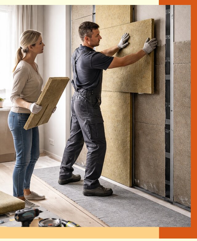 Профессиональная шумоизоляция квартиры в Верхнем Уфалее от 7676 руб. за м2 | ТепломастерВрф