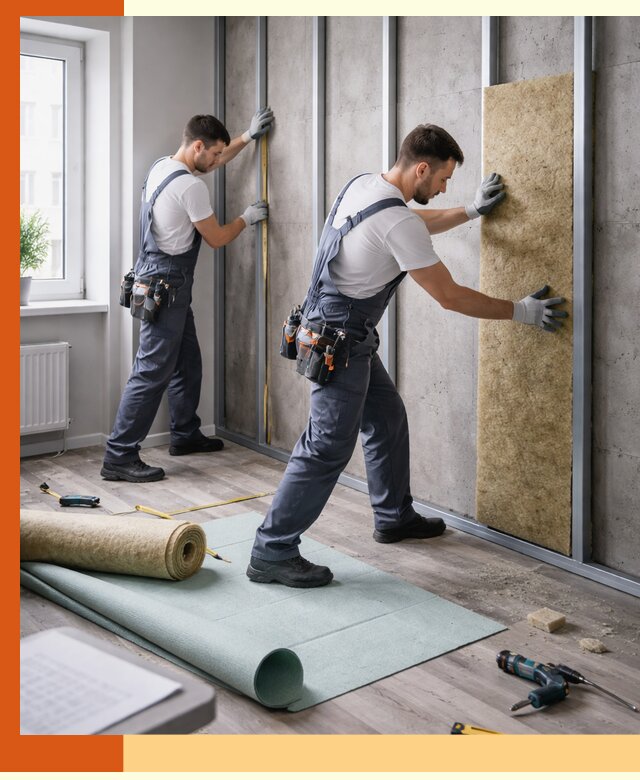 Шумоизоляция квартиры под ключ в Верхнем Уфалее — профессионально и гарантированно