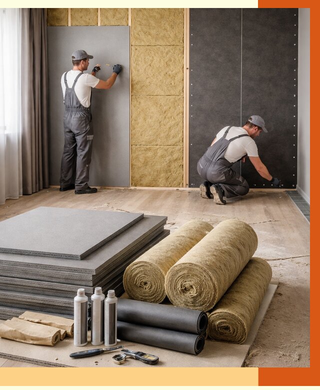 Шумоизоляция дома в Верхнем Уфалее от 4605 руб/м2 — комплексная звукоизоляция под ключ | ТепломастерВрф