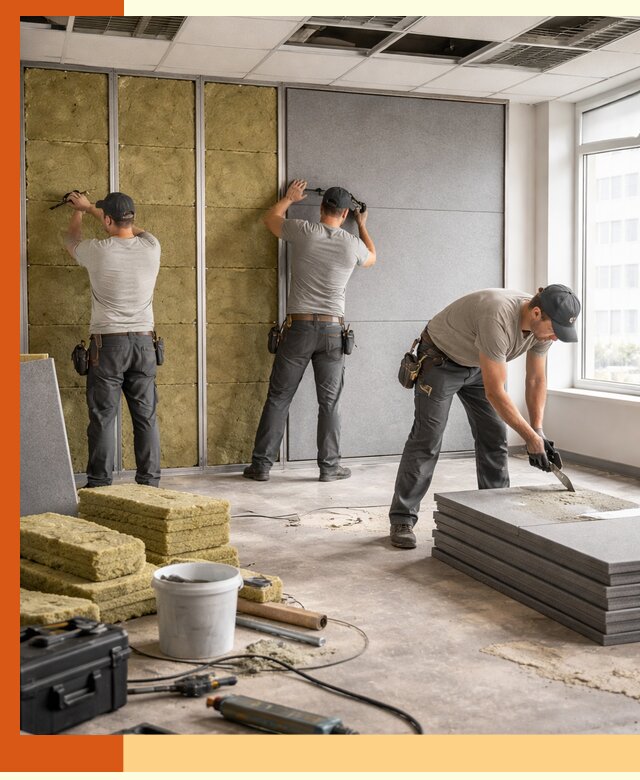 Профессиональная шумоизоляция офисов в Верхнем Уфалее для комфорта сотрудников