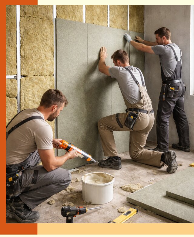 Профессиональная шумоизоляция стен в Верхнем Уфалее для квартир и домов