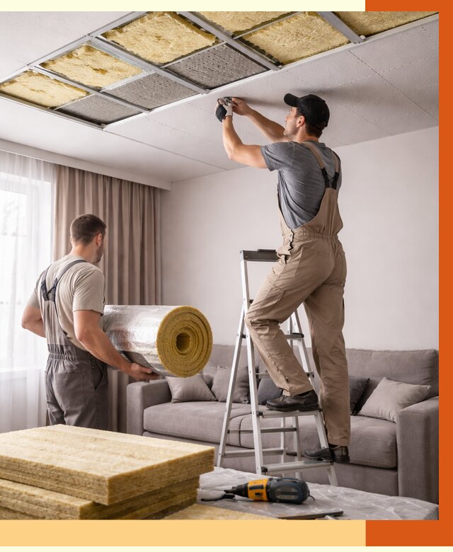 Шумоизоляция потолка в Верхнем Уфалее от 2303 руб. под ключ | Профессионально — ТепломастерВрф