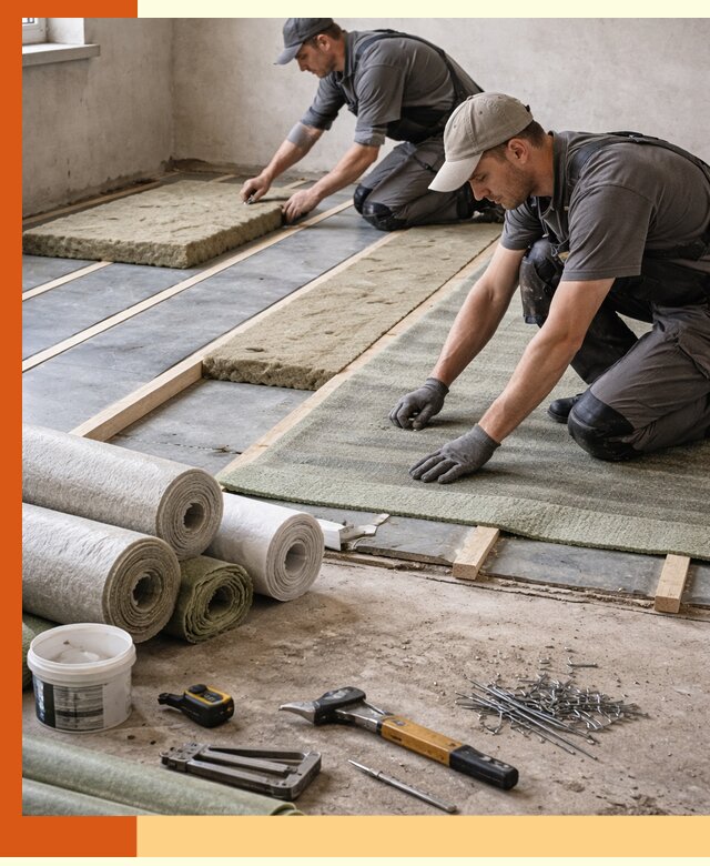 Шумоизоляция пола в Верхнем Уфалее — профессиональная звукоизоляция помещений