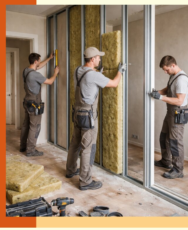 Шумоизоляция межкомнатных перегородок в Верхнем Уфалее эффективно и надёжно