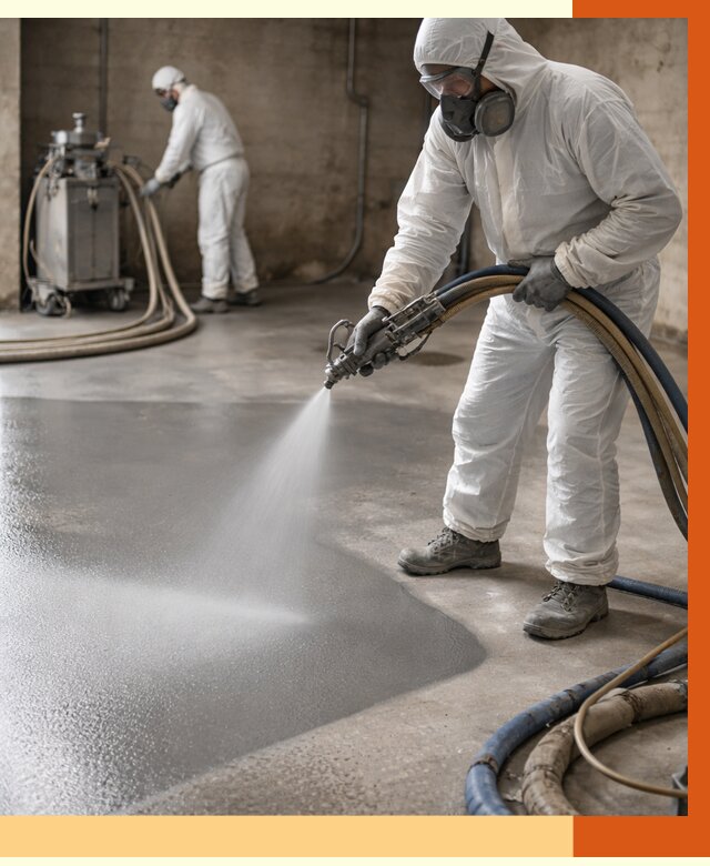 Гидроизоляция полимочевиной в Верхнем Уфалее от 8699 руб/м² — напыление полимерной гидроизоляции | ТепломастерВрф