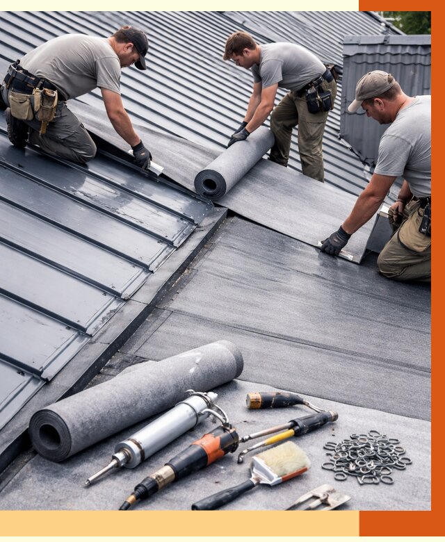 Гидроизоляция металлической кровли полимочевиной в Верхнем Уфалее от 8699 руб. | ТепломастерВрф