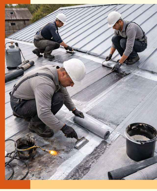 Гидроизоляция металлической кровли с гарантией в Верхнем Уфалее