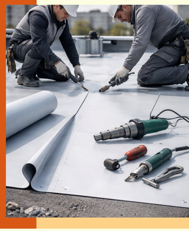 Гидроизоляция мембранной кровли в Верхнем Уфалее: монтаж и ремонт быстро