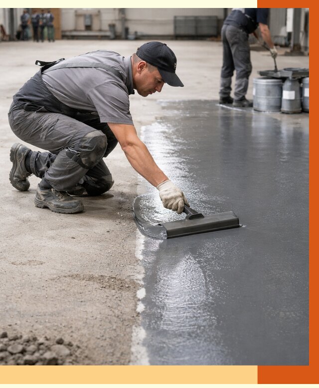 Гидроизоляция промышленного пола в Верхнем Уфалее от 1228 руб./м2 — ТепломастерВрф специалисты под ключ