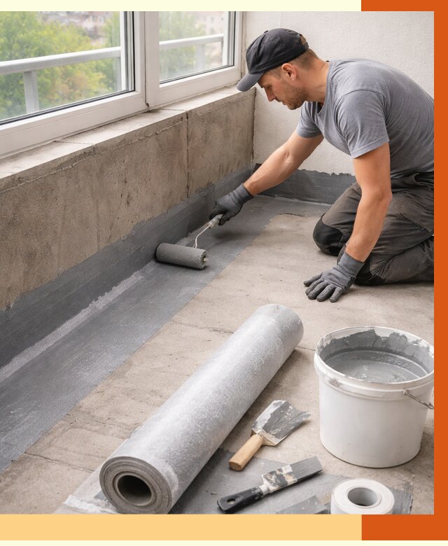 Профессиональная гидроизоляция балкона в Верхнем Уфалее от 4298 руб. | ТепломастерВрф