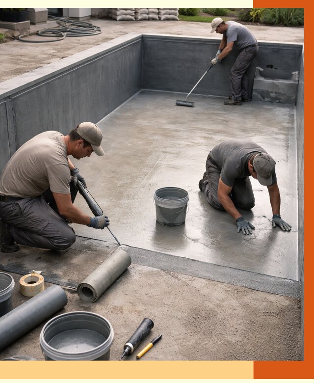 Профессиональная гидроизоляция бассейна в Верхнем Уфалее от 6652 руб. за м2 | ТепломастерВрф