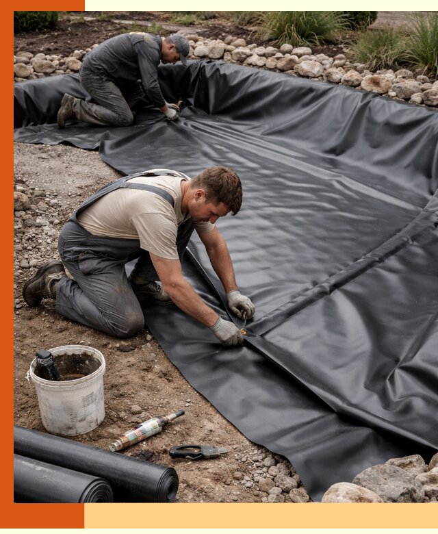 Гидроизоляция пруда в Верхнем Уфалее: надежная защита и герметизация