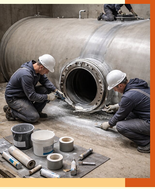 Гидроизоляция резервуара с топливом в Верхнем Уфалее от 76755 руб. под ключ | ТепломастерВрф