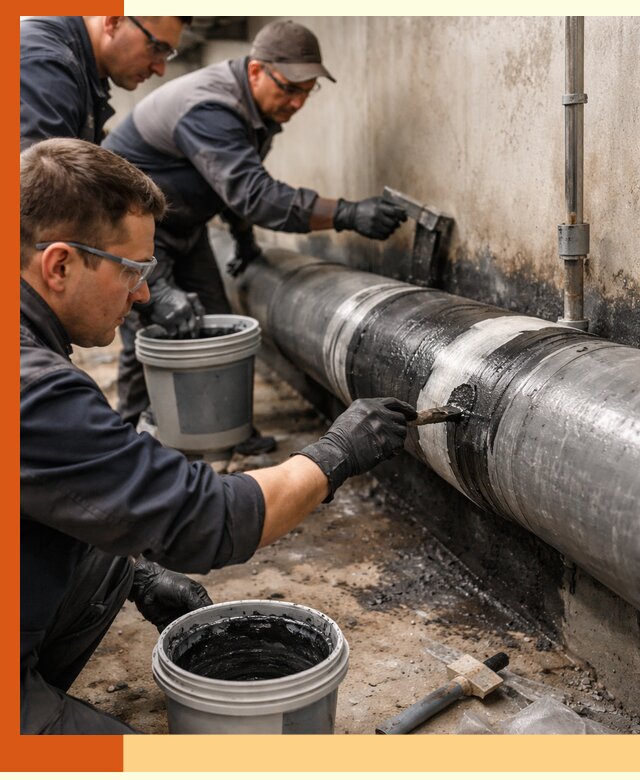 Гидроизоляция труб в Верхнем Уфалее — защита и герметизация коммуникаций