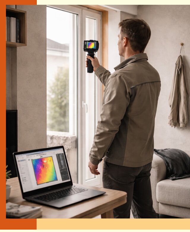 Тепловизионное обследование квартиры в Верхнем Уфалее для поиска утечек тепла