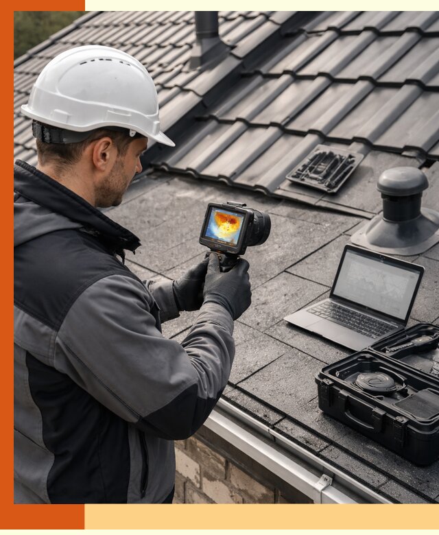 Тепловизионное обследование кровли в Верхнем Уфалее для выявления дефектов