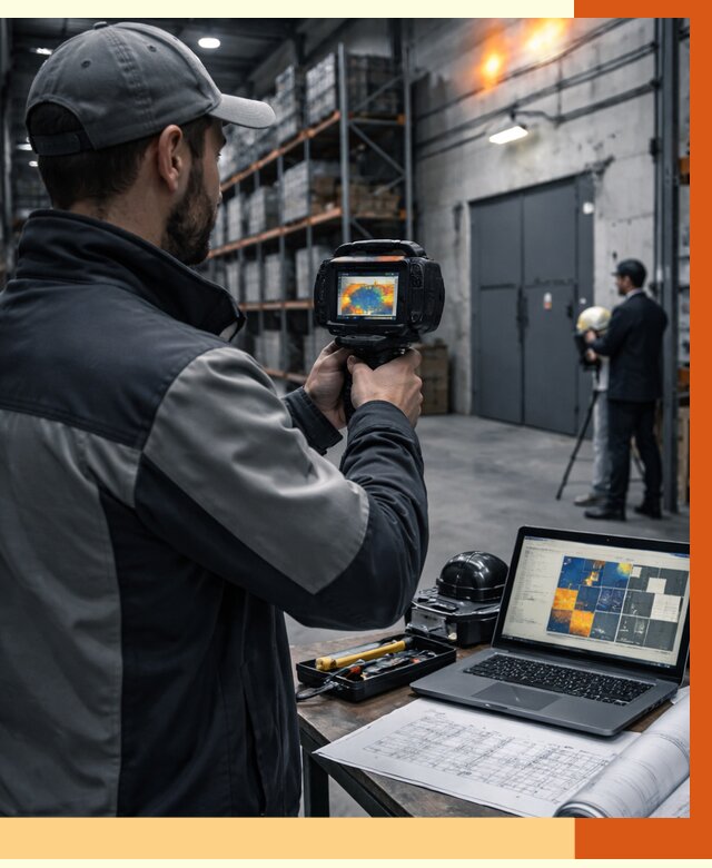 Тепловизионное обследование склада в Верхнем Уфалее от 6652 руб. | ТепломастерВрф