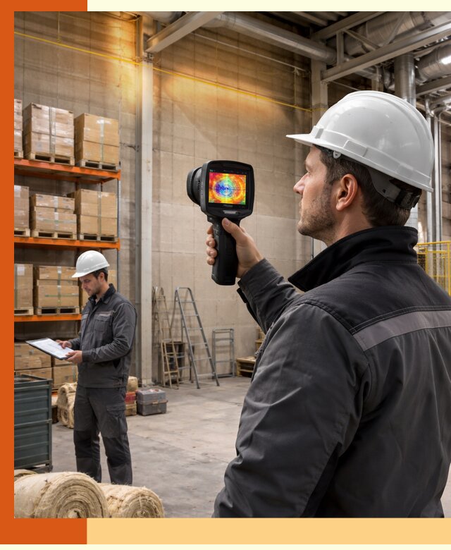 Тепловизионное обследование склада и выявление утечек в Верхнем Уфалее