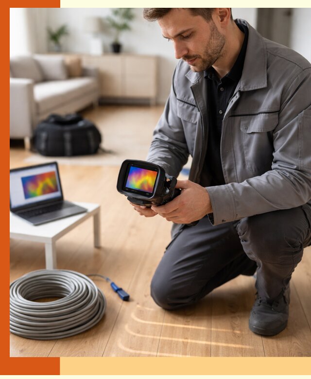 Тепловизионное обследование тёплого пола в Верхнем Уфалее для точной диагностики