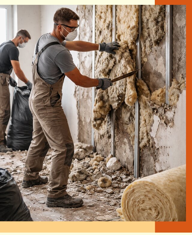 Демонтаж старого утеплителя в Верхнем Уфалее от 3582 руб. — работы под ключ | ТепломастерВрф