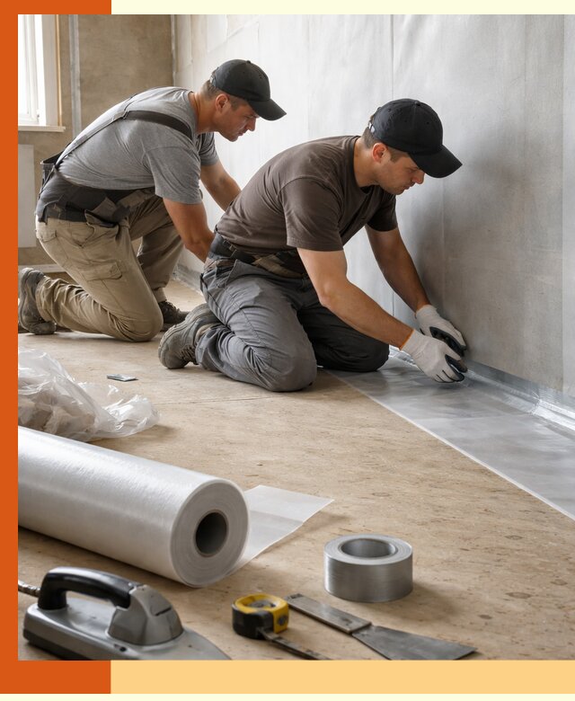 Монтаж пароизоляции для дома и помещений в Верхнем Уфалее