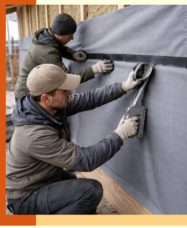 Монтаж ветроизоляции зданий и конструкций в Верхнем Уфалее