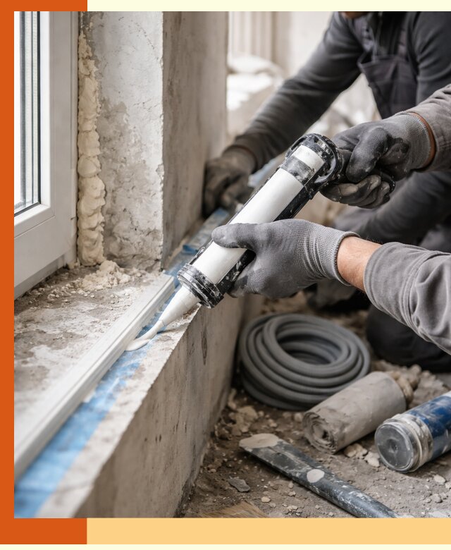 Герметизация стыков и примыканий зданий в Верхнем Уфалее