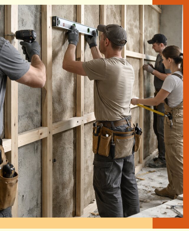 Монтаж обрешетки под утепление в Верхнем Уфалее от 1177 руб/м² | Заказать у ТепломастерВрф