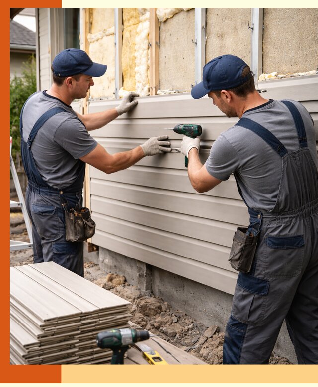 Монтаж сайдинга после утепления в Верхнем Уфалее качественно и надежно